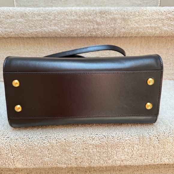 YSL Calfskin Monogram Baby Cabas Black - Picture 14 of 14